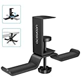 aceyoon Headphone Stand Dual Headset Stand 360 Degree Rotatable PC Headphone Hanger with Silicone Gasket Universal Headphone Holder for Gaming Headphones, PC Headphones